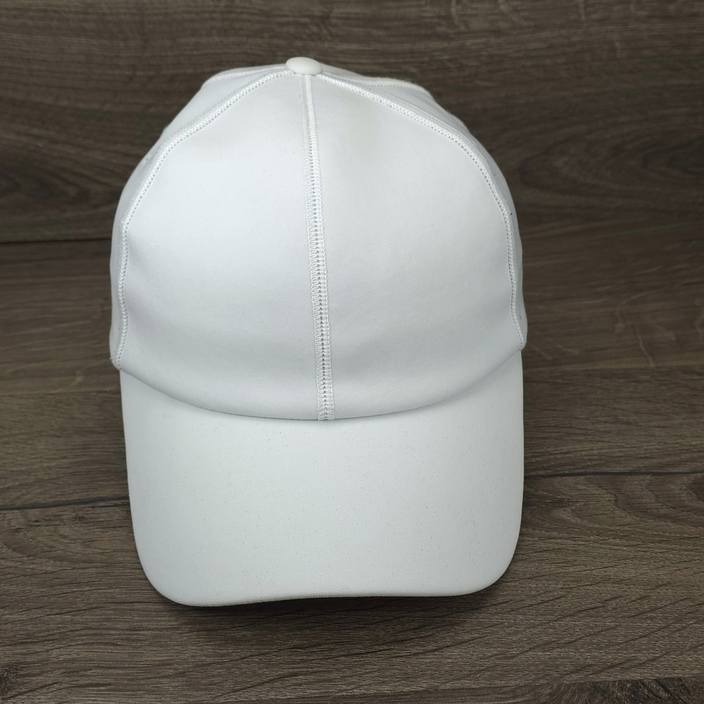 Lululemon Hat Classic Ball Cap Strap Back White Mens Athletic Running Training